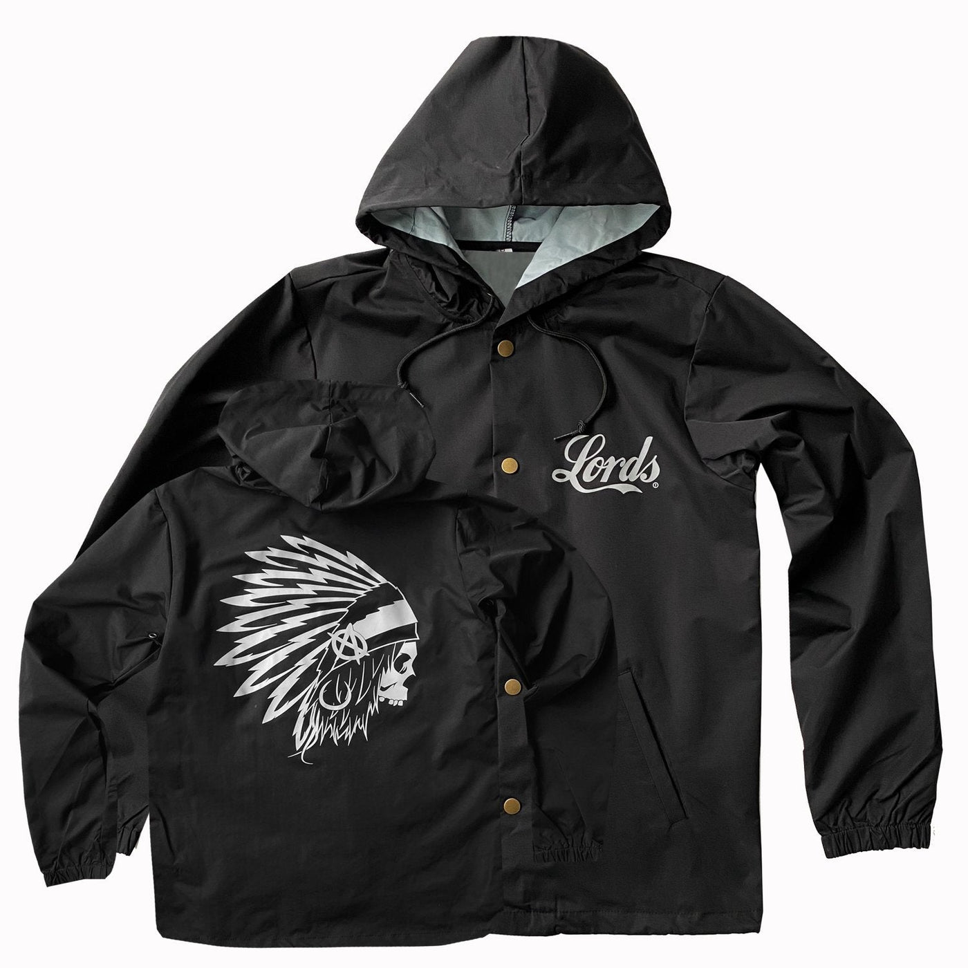 OG Chief Hooded Windbreaker Coach Jacket